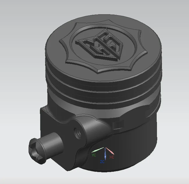 储油杯盖 CAD 渲染